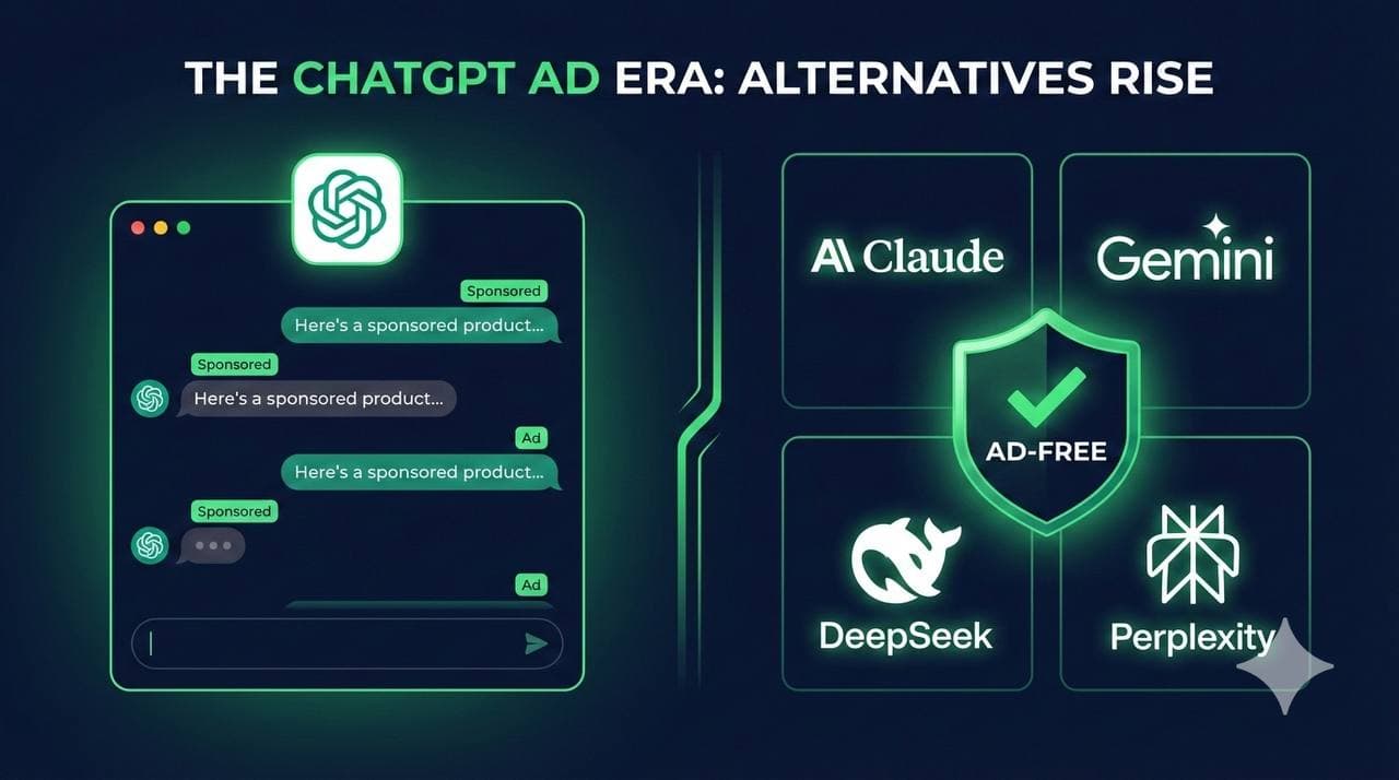 ChatGPT Now Has Ads: What Changes, Who Pays, and 5 Ad-Free Alternatives [2026]