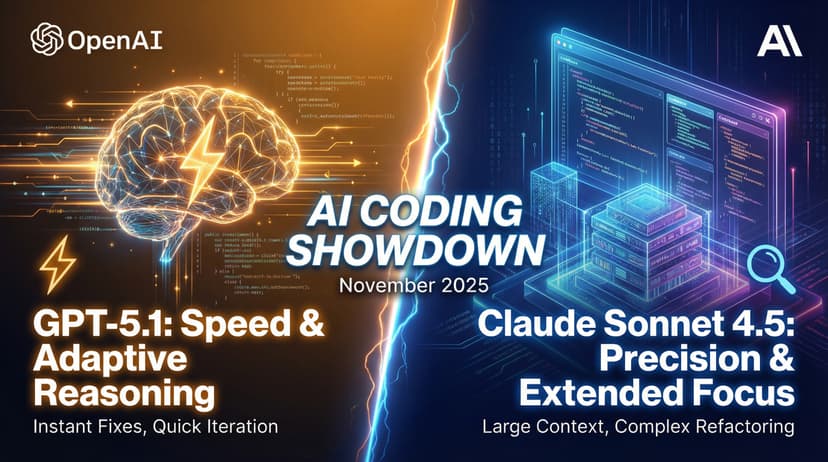 GPT-5.1 vs Claude Sonnet 4.5: The November 2025 AI Coding Showdown