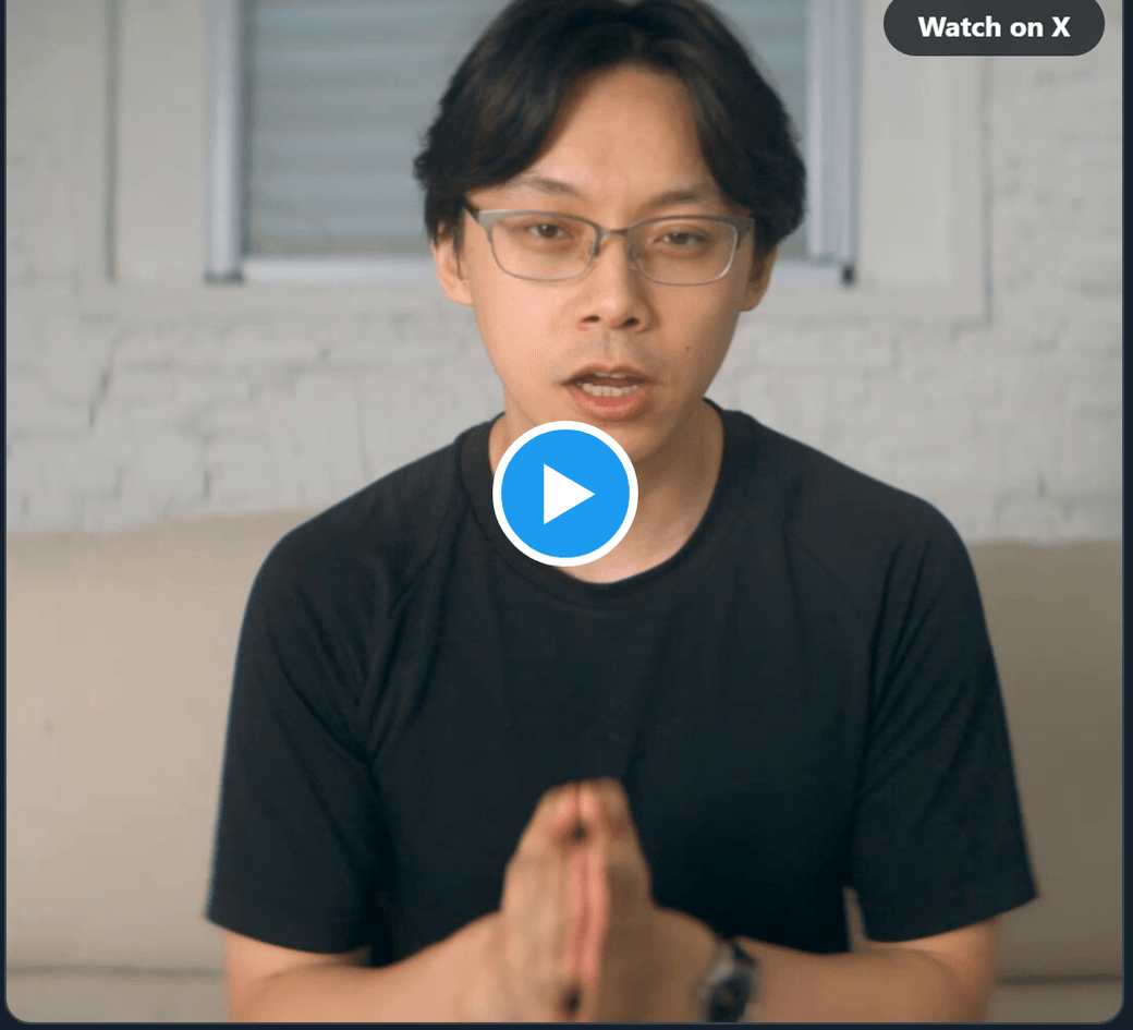 Frame from ChatCut's demo video showing the presenter introducing the video editing plugin for the Claude desktop app