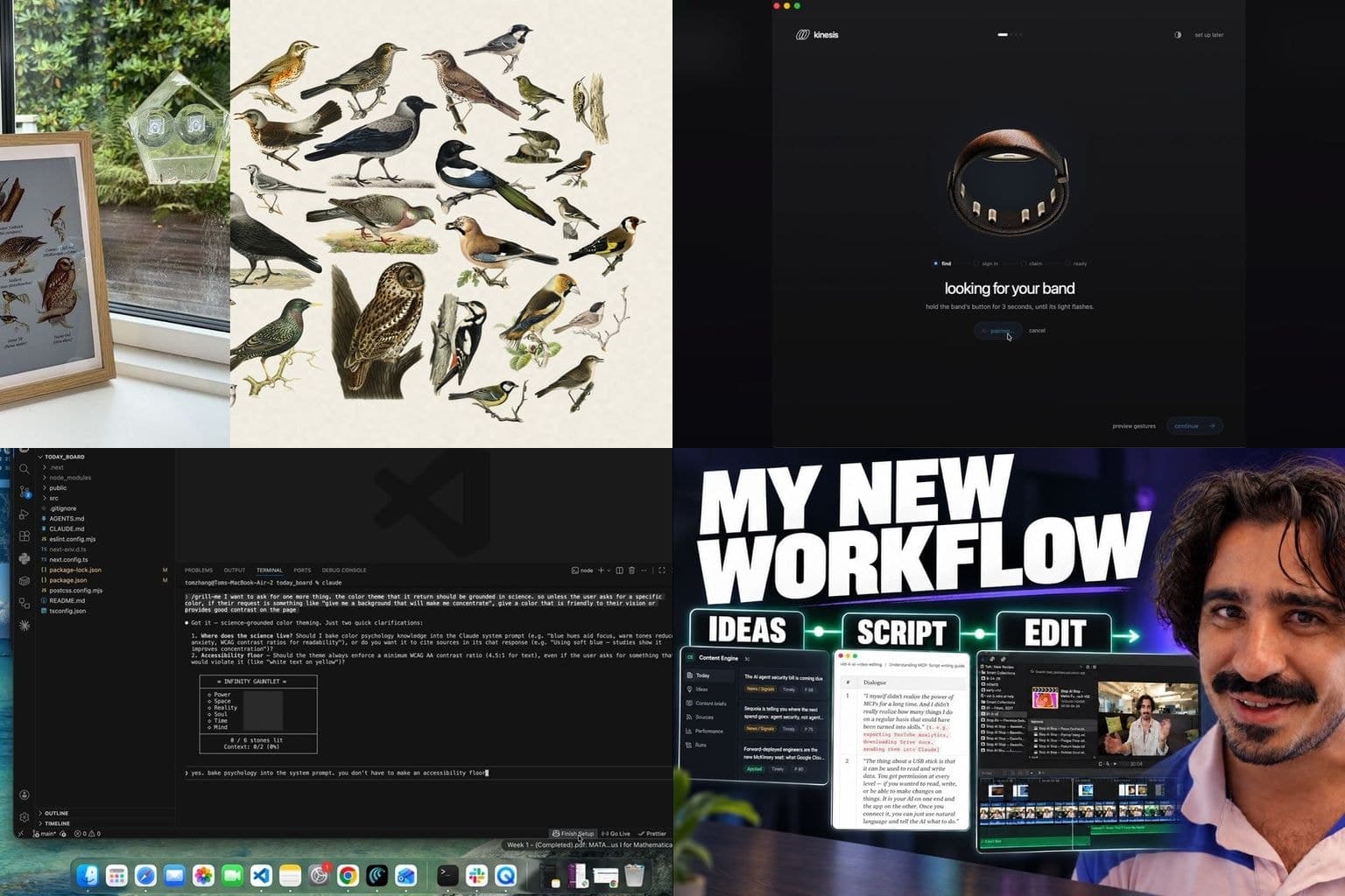 A Frame That Hears Birds, a Neural Wristband and Four More AI Builds