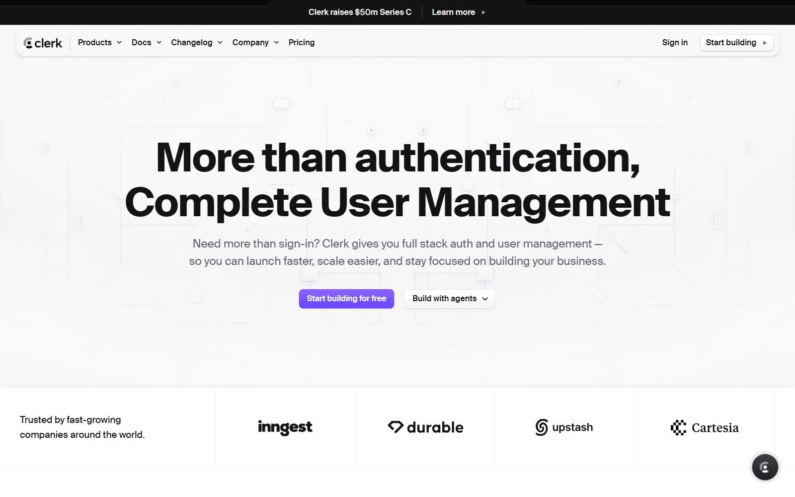 The Clerk homepage